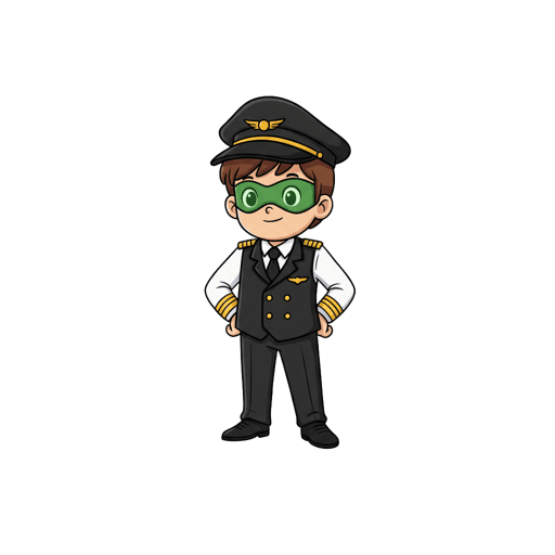 Băiețel pilot de avion